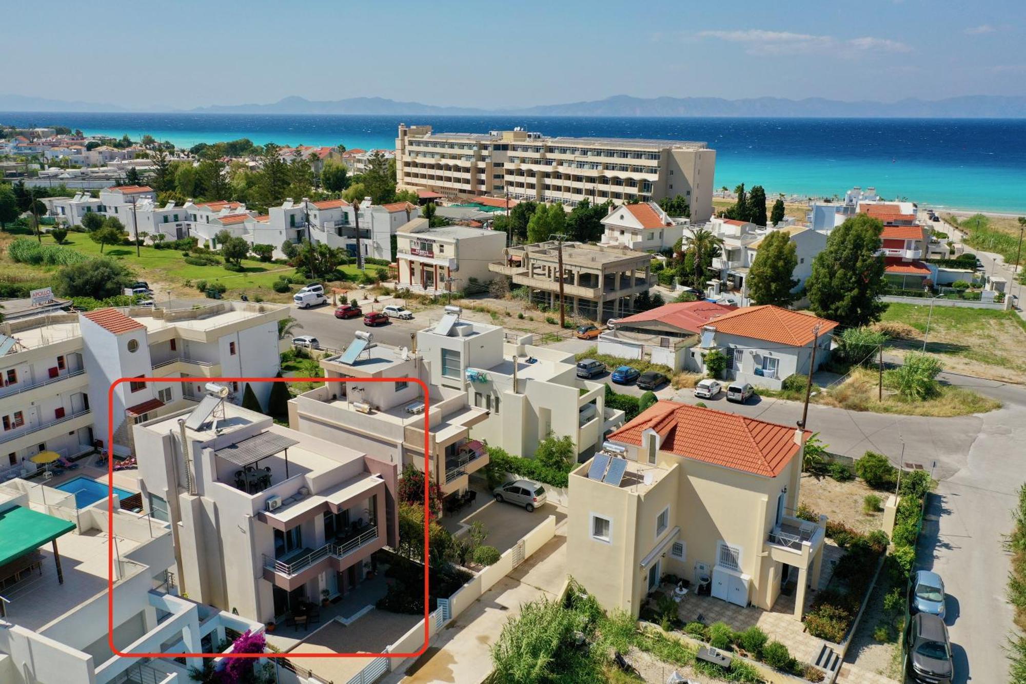 Dionysus Seaside Villa Ialysós Eksteriør bilde